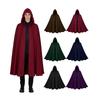 Hooded Cloak Costume Long Cape with Tie Closure Lightweight Fabric for Cosplay Halloween and Themed Events Multi Size Options Available