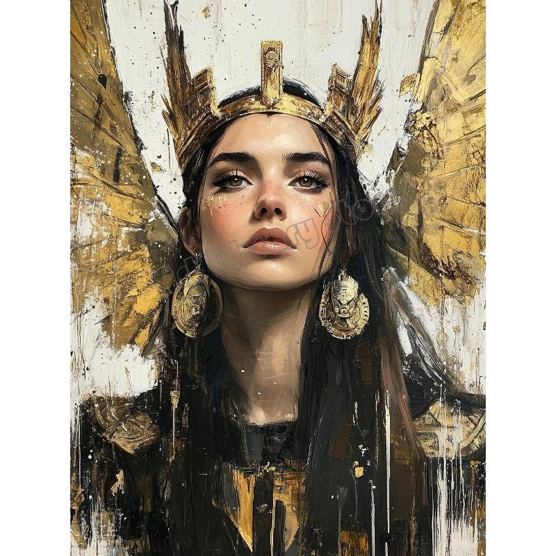 Dark Goddess Gaia/Hecate Greek Mythology Norse Witch Magic Gothic Fantasy Poster Canvas Painting Wall Art Pictures Home Decor