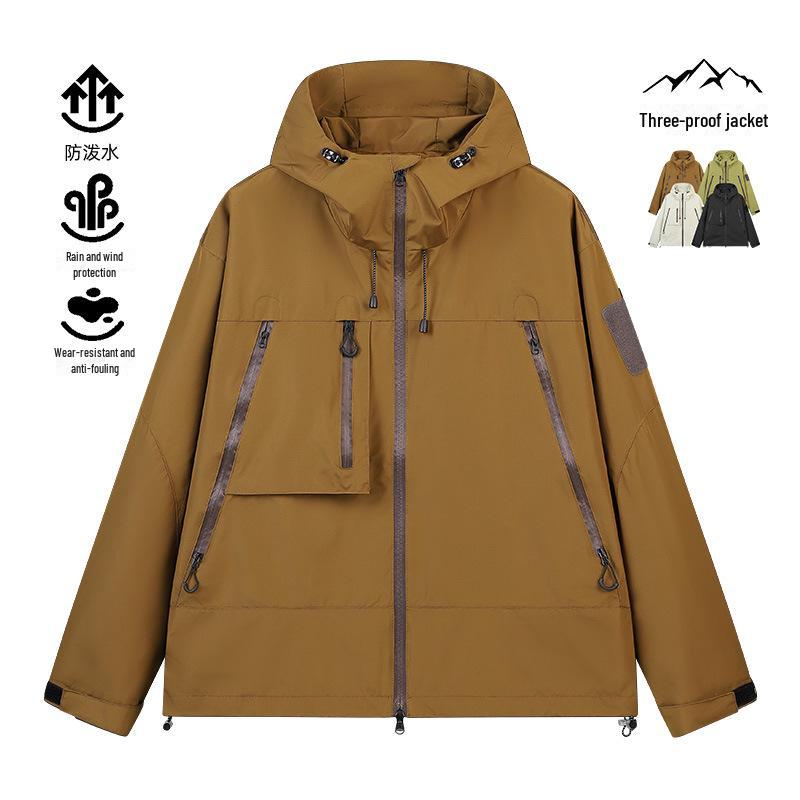 Giacca a vento funzionale impermeabile: Nuova Giacca Outdoor a Prova di Tre da Uomo