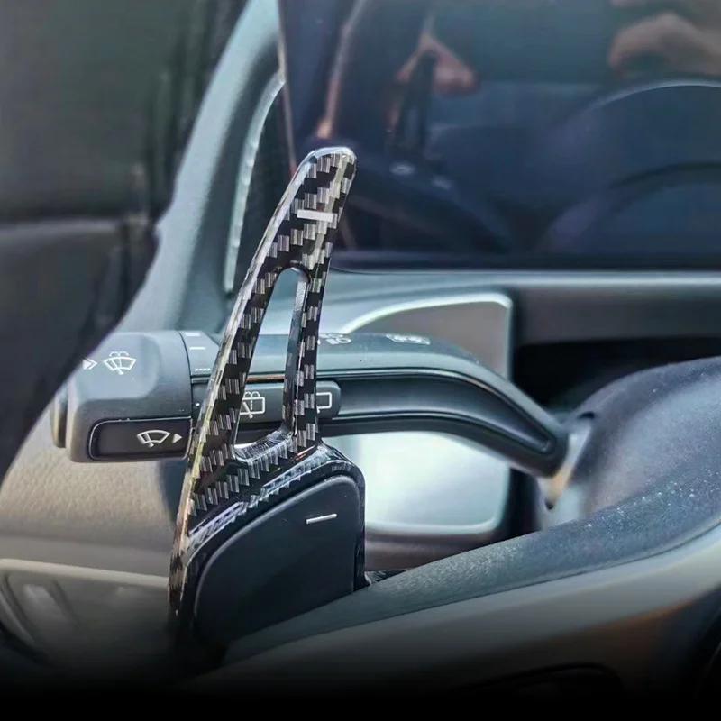 For Mercedes-Benz A B C E Klasse CLA GLA CLS GLC Girhendler Karbonfiber Bil Ratt Girhendel Forlengelse Girhendler