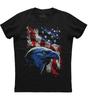 American Icon Bald Eagle and Star Spangled Banner Patriotic TShirt Summer Cotton ONeck Short Sleeve Mens T Shirt New S3XL