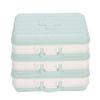 3pcs 6‑Grid Pills Organizer Portable Suitcase Shape Medicine Case Travel Medicine Storage HolderLight Blue