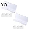 Clear Acrylic Wall Stand Tablet Mount Holder, Universal Mounted Smartphone Stand, Smooth Surface Phone Holder Cable And Charging Hole Organizer