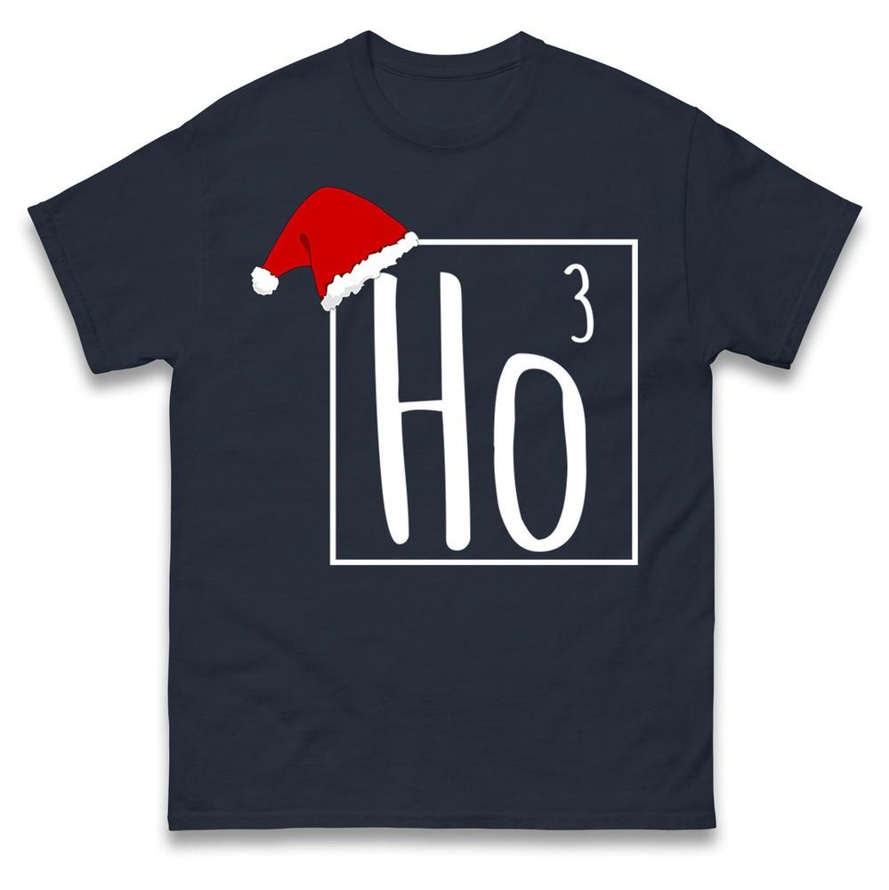 Ho Ho Ho Christmas T Shirt Christmas Festive Tee Top Santa Cap Ho Ho Ho Gift Tee