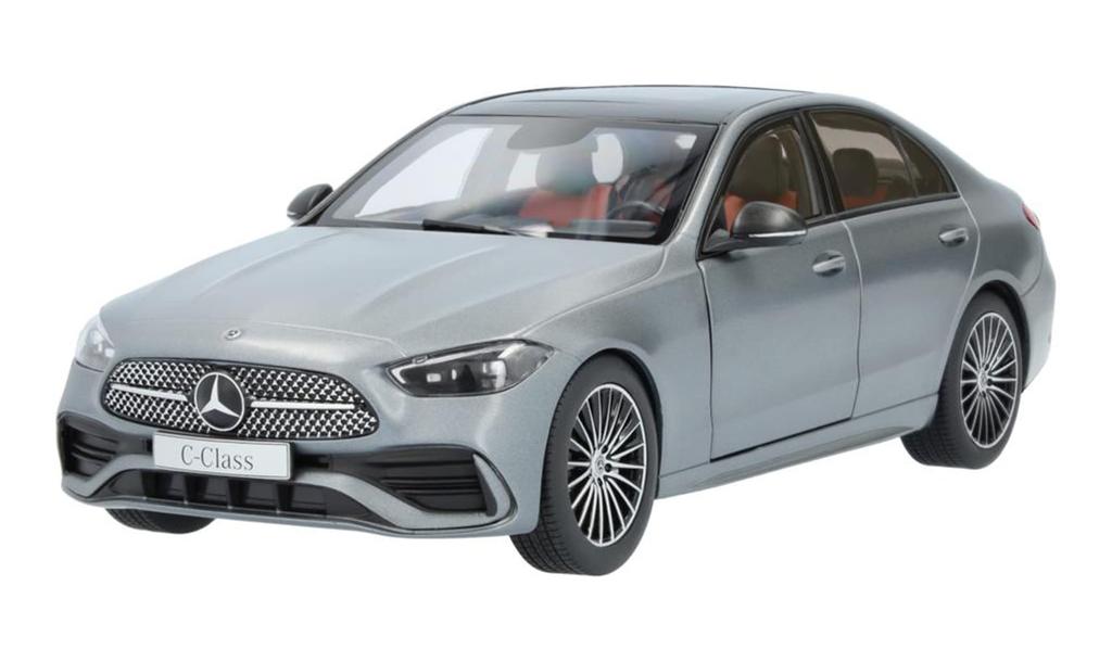 [Mercedes-Benz Collection] Genuine C-Class (W206) Designo Serenite Gray Magno 1/18 Scale Model