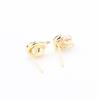 New cute simple gold-plated dolphin earrings, small and versatile natural freshwater pearl 925 silver needle stud earrings for women