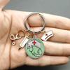 Paint Fashion Creative Nurse Medical Syringe Stethoscope Image Keychain Glass Suitable Nurses and Doctors Key Ring Pendant Gift