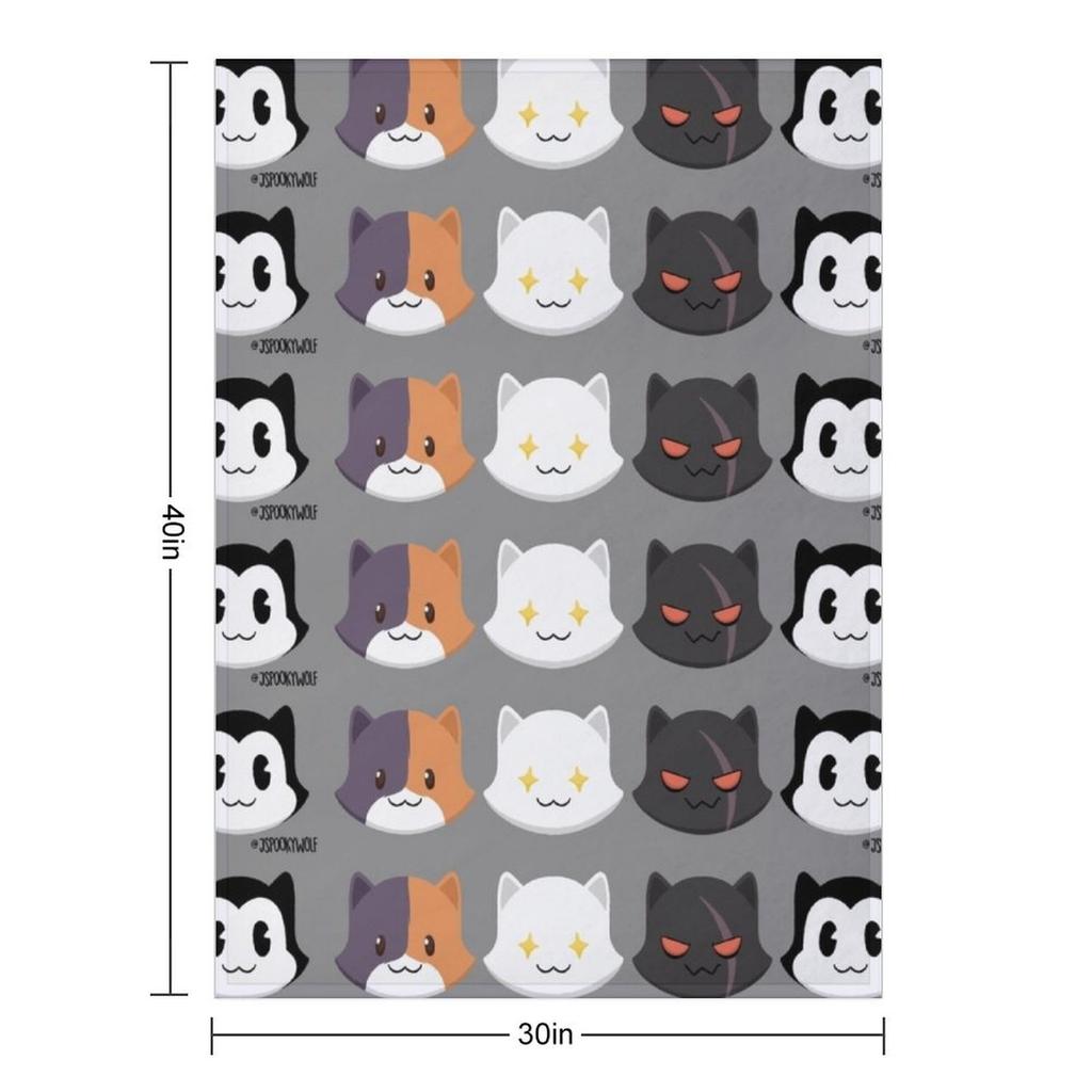 Miau Wurfdecke Decken für Baby Flanell Bettüberwürfe für Winter Decken