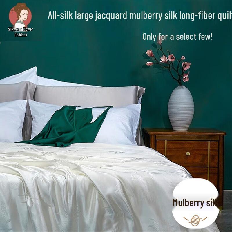 

SILKUEEN 100% Mulberry Silk All-Season Comforter