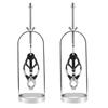 Couples Gift Nipple Clamps – 1 PC Adjustable Stainless Steel Breast Clips with Chain Reusable BDSM Adult Sex Toy