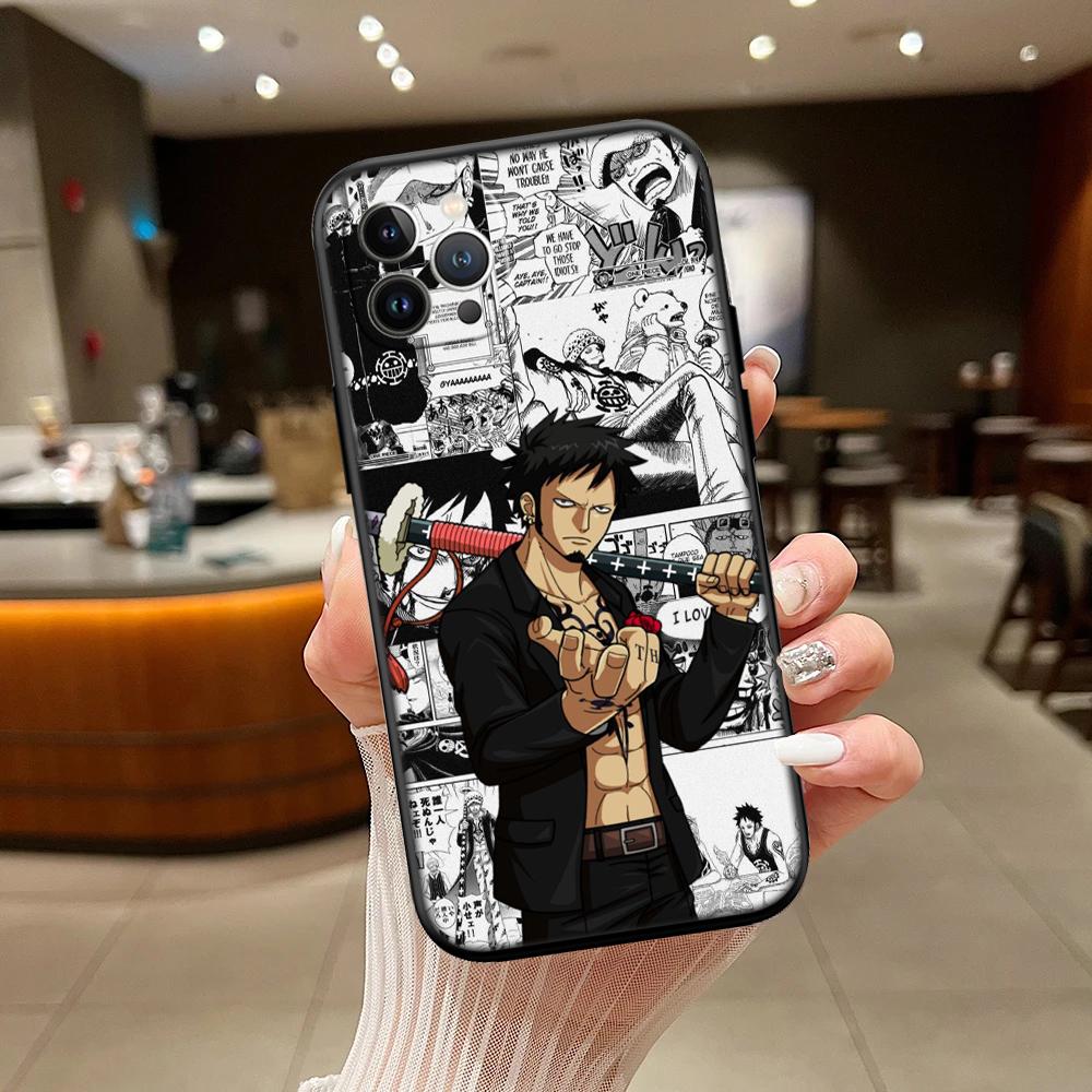 One Piece Law New High-End Shell Phone Case for iPhone 16 15 14 13 12 Pro Max Plus Mini