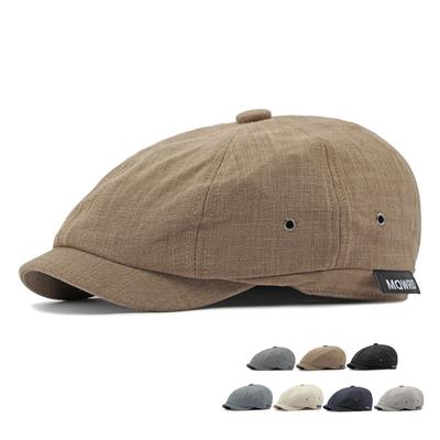 Pánský osmihraný klobouk britský vintage newsboy klobouk
