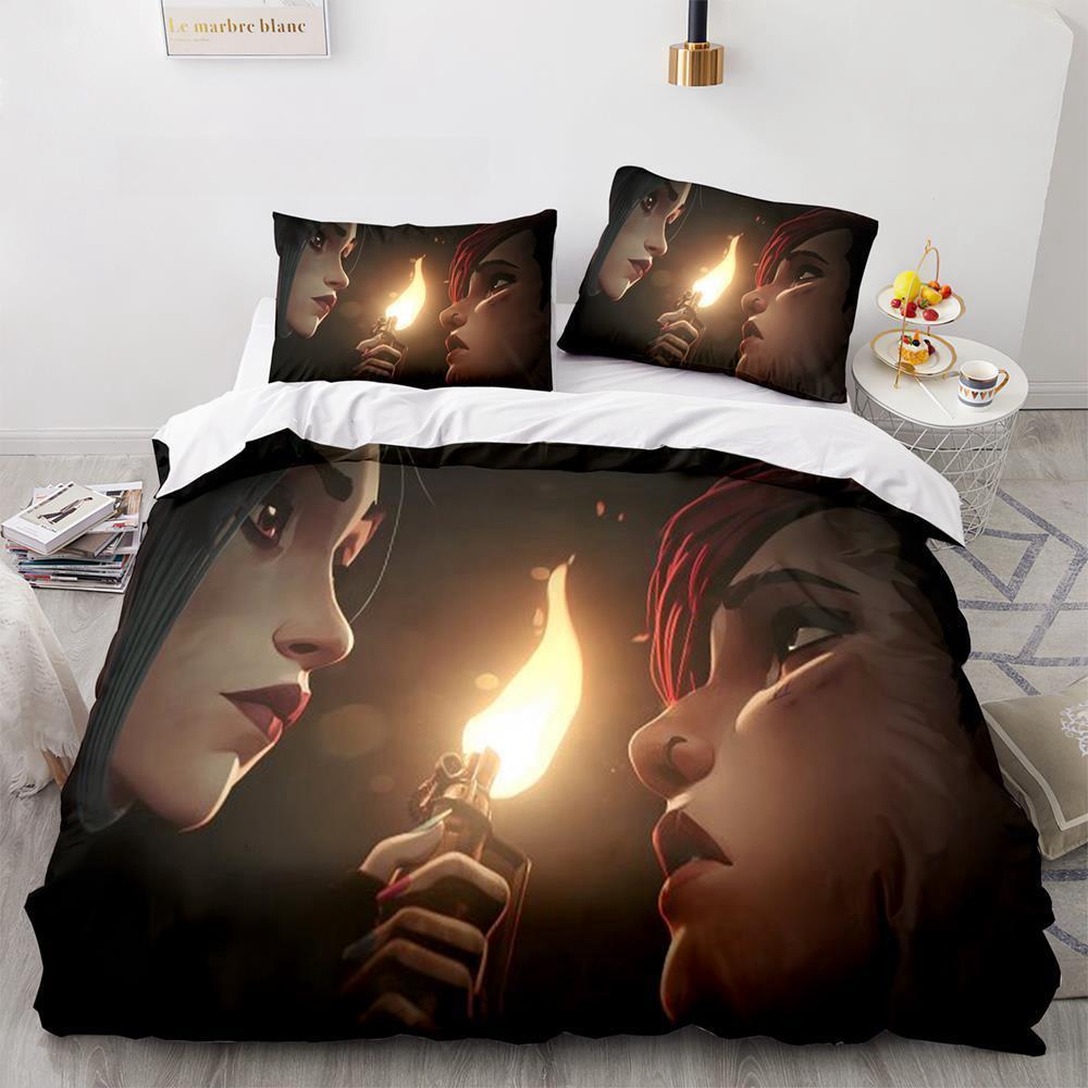 Fashion 3D Print Game League Of Legends Bedding Collection Single Twin Full Queen King Size Bed Collection Adult Kid Bedroom Duvet Cover Collections