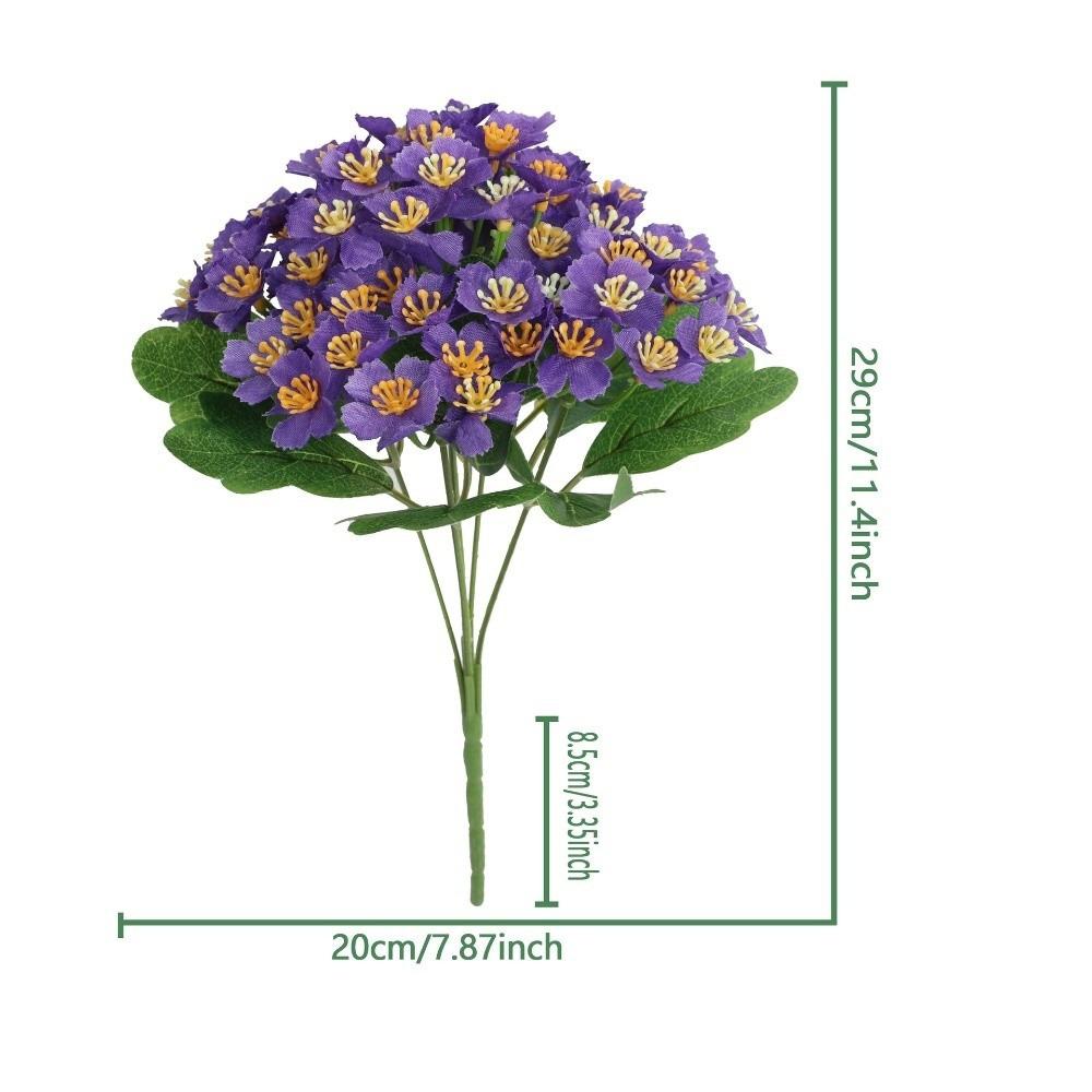 

New 5 Forks Artificial Hydrangea Bouquets Multi-headed Home Decor Simulation Hydrangea Flowers Table Ornaments Flowers Festival фіолетовий