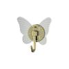 Butterfly Shaped Self Adhesive Wall Hooks No Drill Up To 8KG Load Bearing Hangers for Bathroom Kitchen Coat Towel Hanging