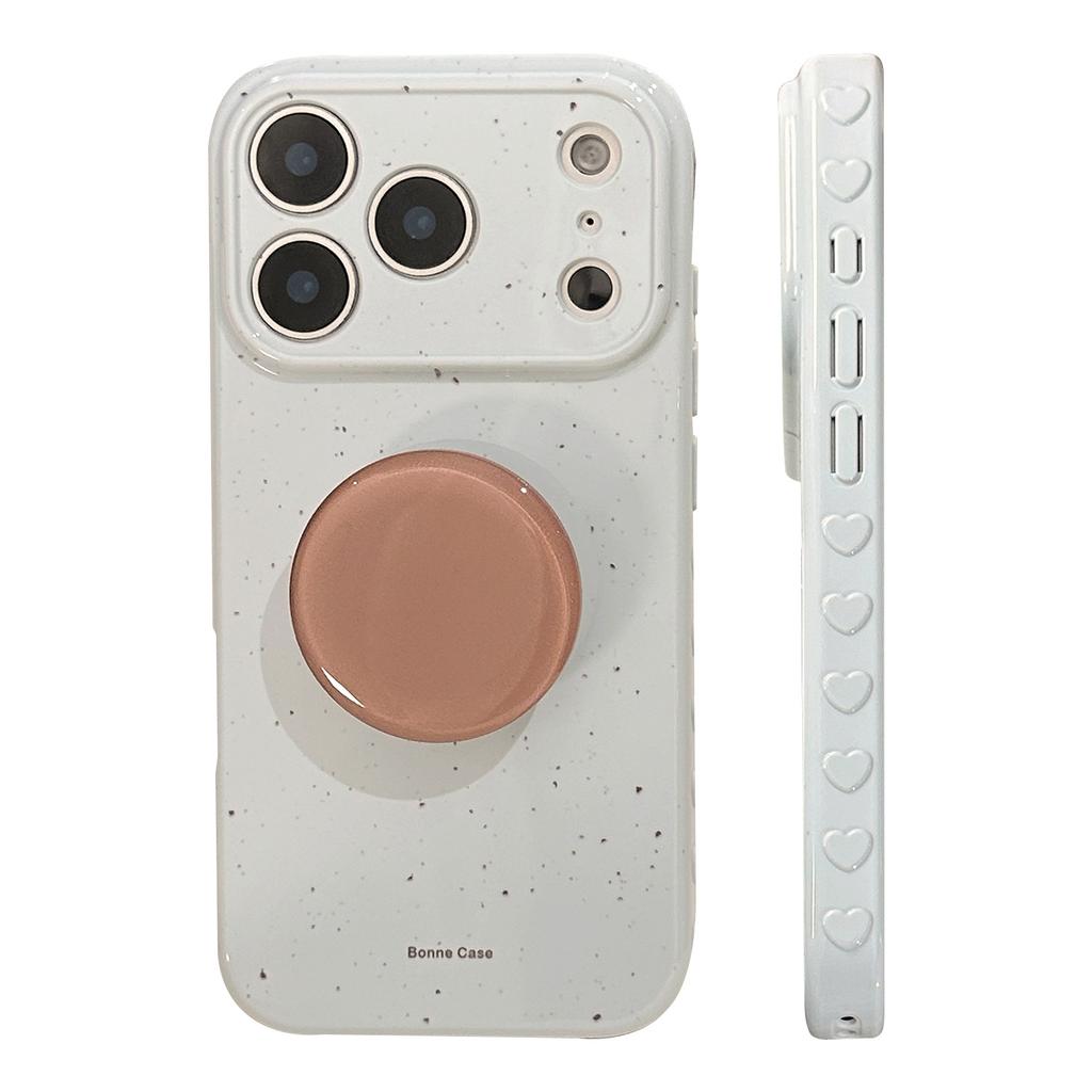 Haze Blue Is Suitable for Apple 17promax Mobile Phone Case iPhone Retro Simple Bracket 16 Anti-drop 15 Soft Cover 13