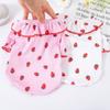 Pet Supplies Cute Pet Strawberry Base Shirt Fashion Breathable Pet Clothes Soft Dog Vest Small Animal