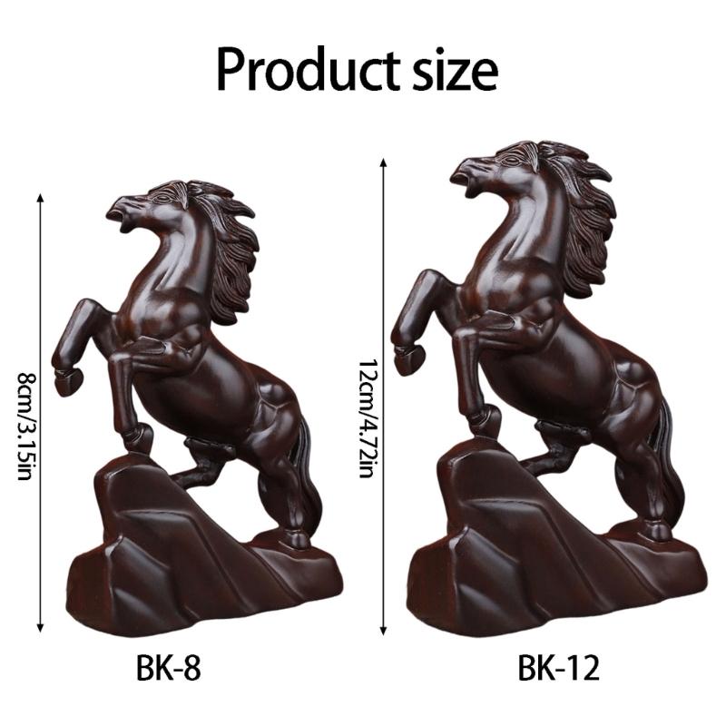 Lucky Wealth Horse Statues Sculptures Animal Statue Collectibles Figurines Feng Shui Ornament Home Decorations Gift