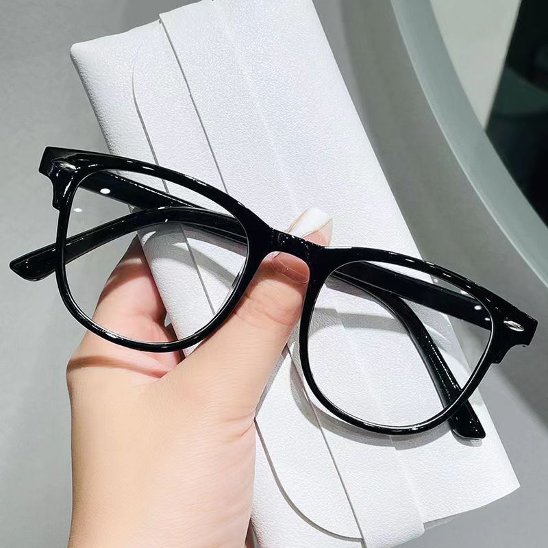 Women's Round Frame Glasses Transparent Anti-blue Light Glasses Unisex Trend Blue Light Blocking Computer Glasses
