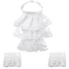 Donna Uomo Staccabile Increspato Pizzo Jabot Vintage Vittoriano Collare Falso Cosplay Esotico Falso Collo Choker Clubwear Collare Steampunk