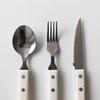 White Cafe Cutlery Spoon Fork Knife