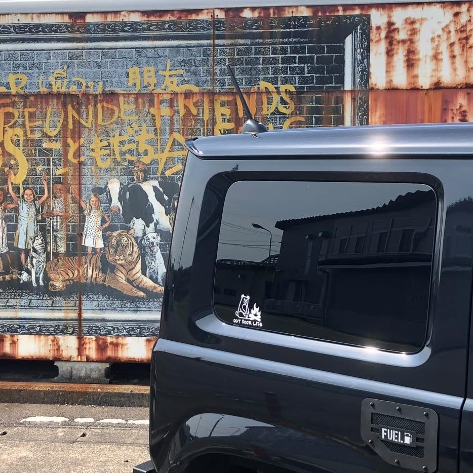 Jimny Sierra Fuel Filler Cover Easy To No Drilling Decor (JB64/JB74) - Apply, Required, Scratch-Resistant, Interior/Exterior