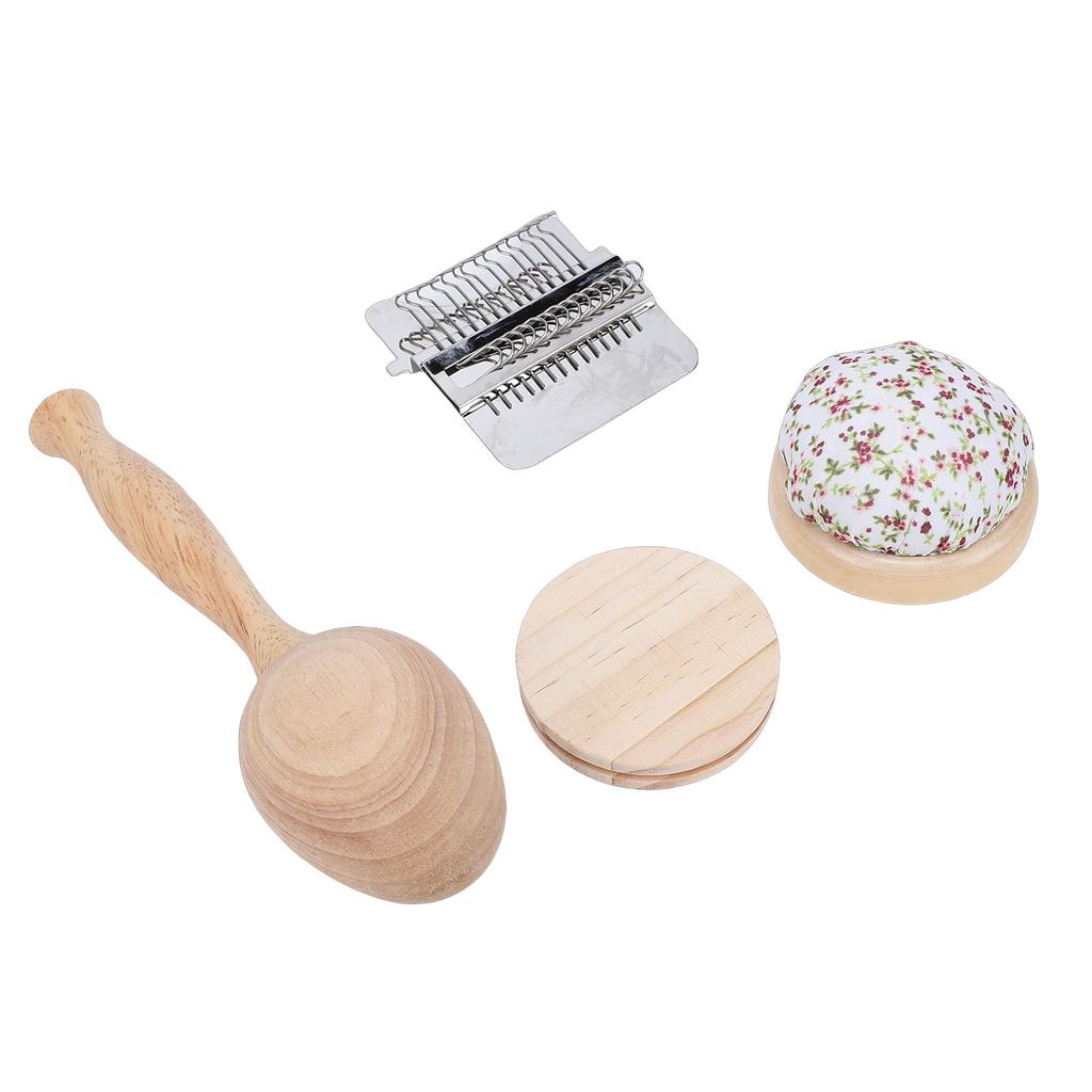 Mini Darning Tool Kit DIY Weaving Repair Tool Knit Patch Set with 50 Threads for Mending Socks Jeans Sweaters
