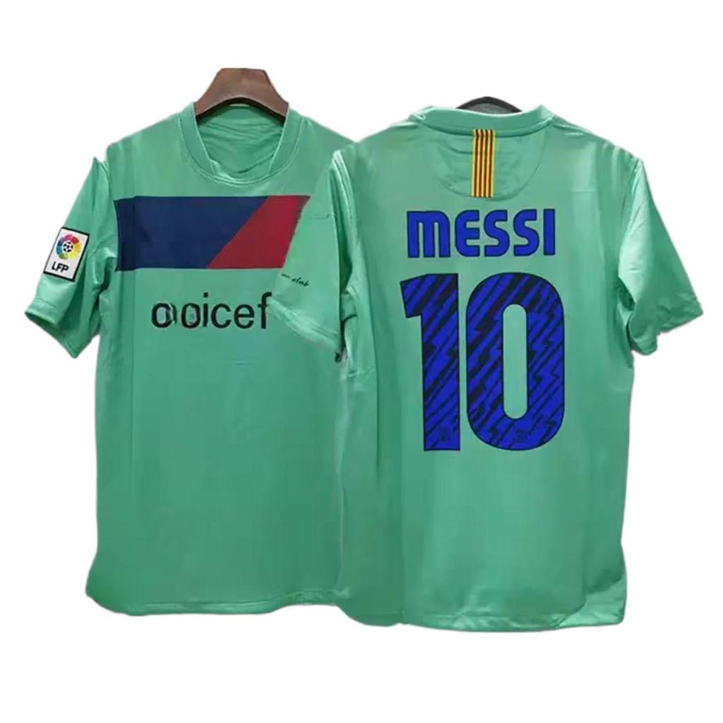 Barcelona 10-11 Away Retro Jersey Set - Customizable Football Sportswear