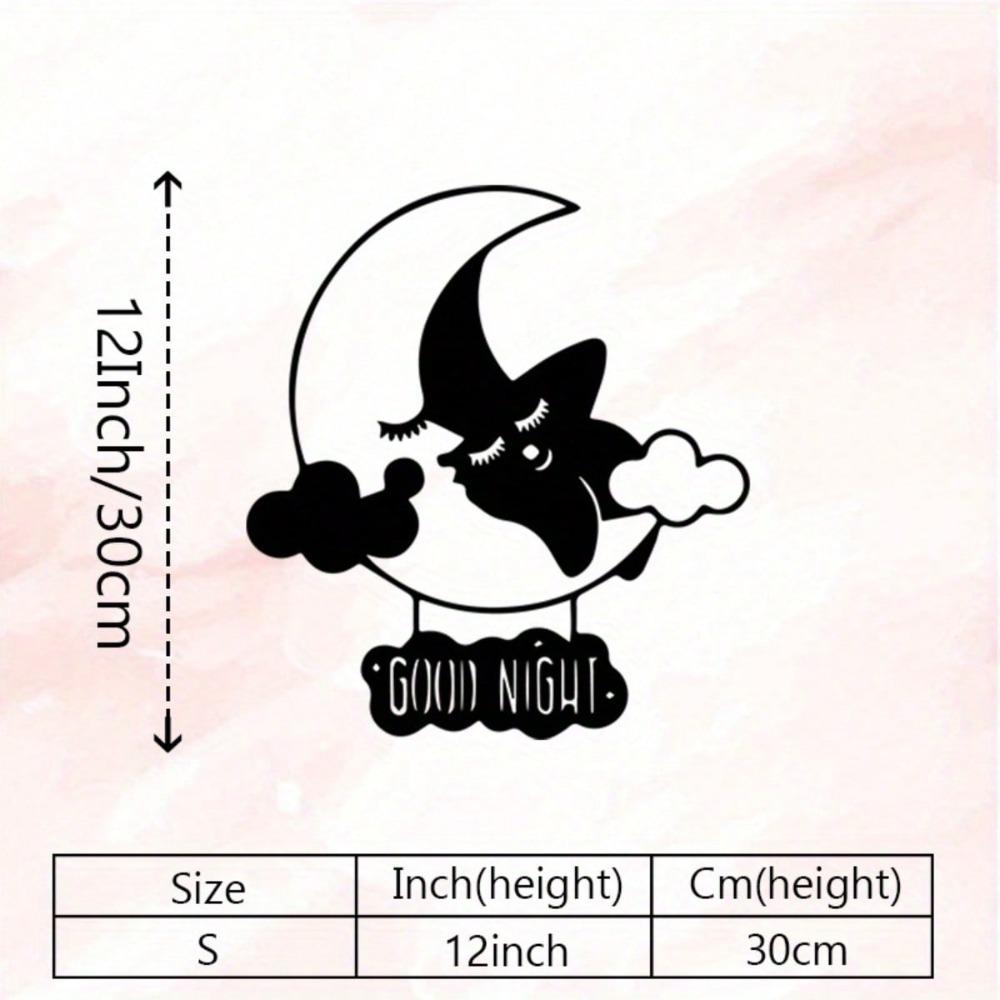 Bohemian Metal Wall Art Vintage Moon Star Sculpture Rustic Home Decor