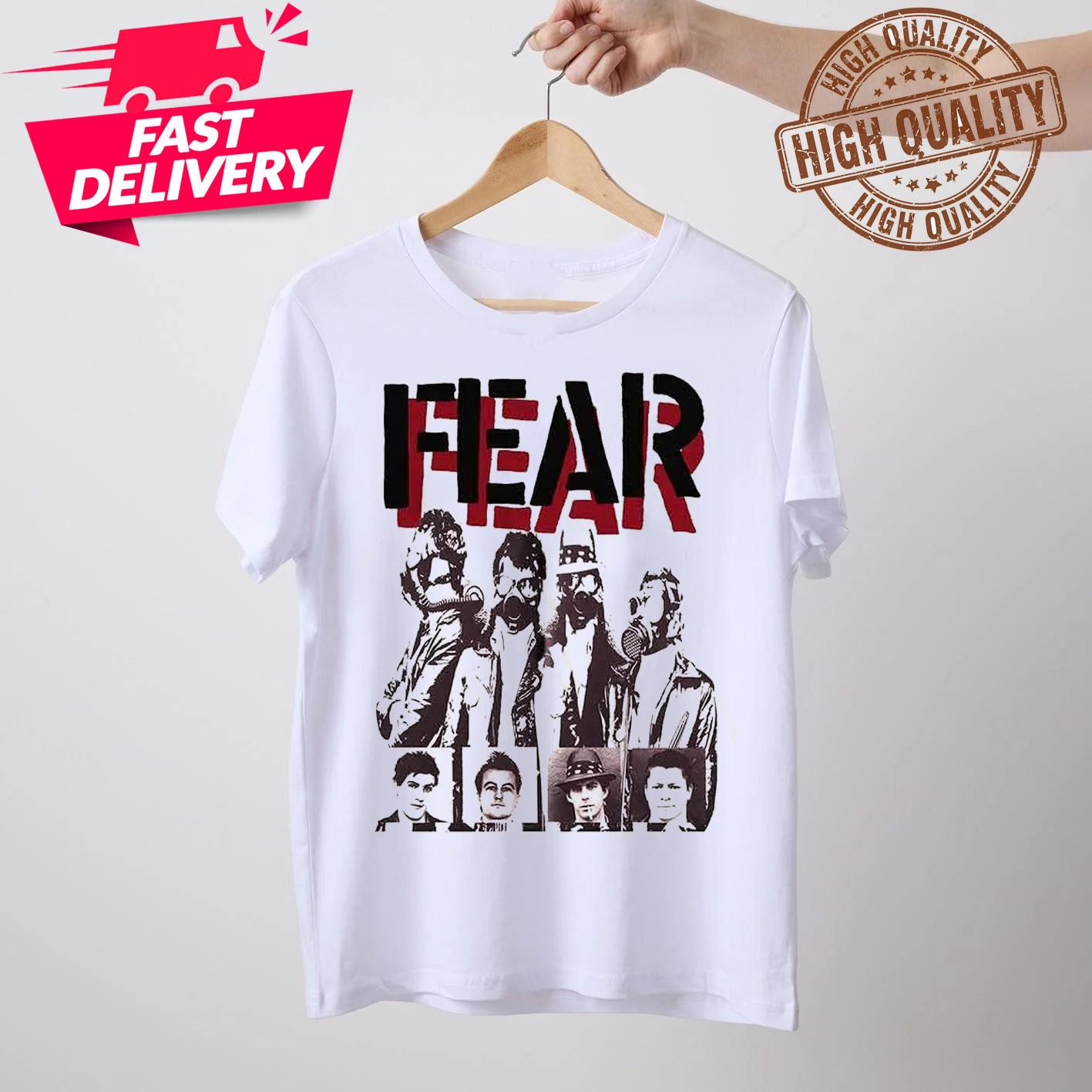 Fear Band Live...For the Record TShirt White Unisex S-5XL E2039 L