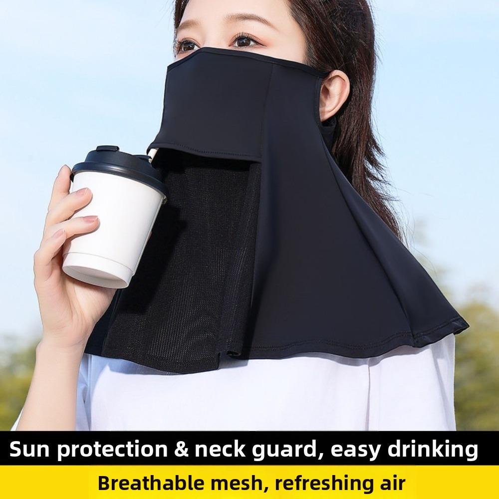 Breathable Face Mask Adjustable Neck Protection Cover Fashion UV-Proof Mask  for Sun Protection