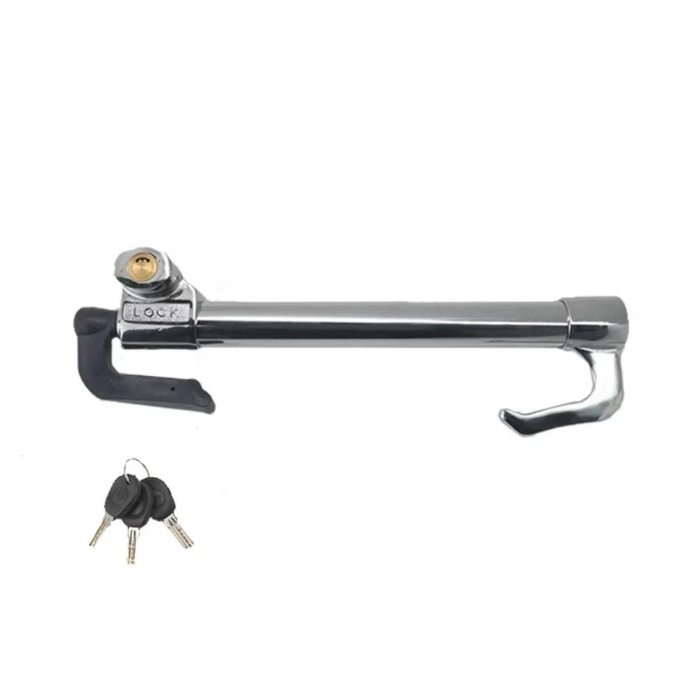 

Three Section Car Steering Wheel Lock Anti Theft Clutch Pedal Lock Brake Lock Car Safety Lock Car серебряный