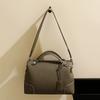 Layer Cowhide Handbag Women's Niche High-end Sense Large Capacity Simple Commuting Leather Pillow Bag Shoulder Messenger Bag