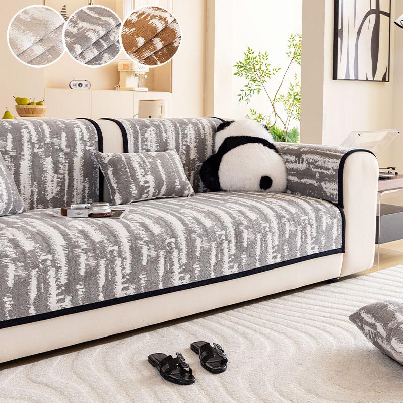 

1PC-Contemporary light luxury high-end sofa cushion, all season universal straight row anti slip sofa cushion 45X45cm сірий