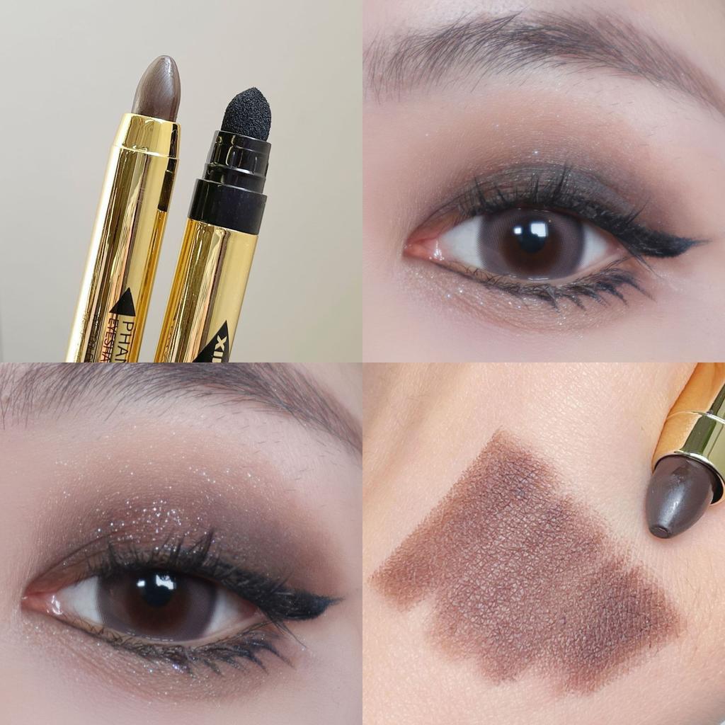 Monochromatic High-gloss Eye Shadow Pen To Brighten the Pearlescent Silkworms Without Smudging, Lazy Contouring Highlight Pen