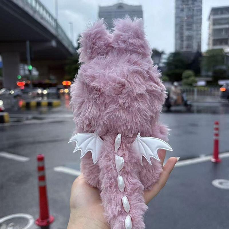 10cm For Labubu Clothes Big Angel White Pink Rabbit Plush Baby Clothes Cute And Fashionable Angel Cotton Doll Clothing Doll Sets