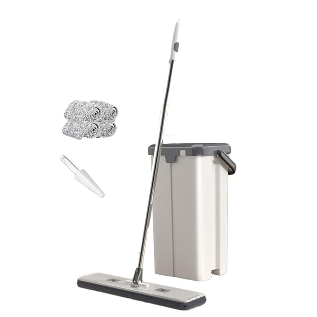 Household Large Flat Mop Floor With Bucket,360° Rotatable Cleaning Mop for Wash Floor,Home Labor-Saving Mopping Tool for Kitchen