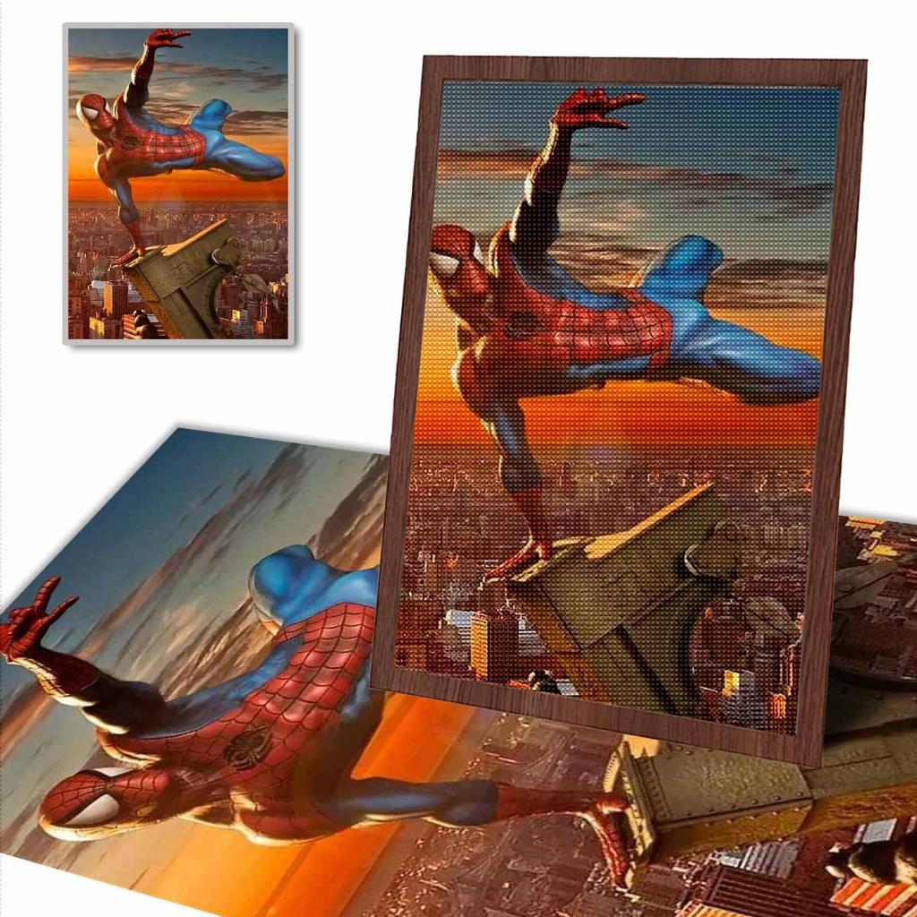 Full Round Diamond Painting Handsome Spider-Man Art Rhinestone Picture Mosaic DIY 5D Cross Stitch Embroidery Home Decoration