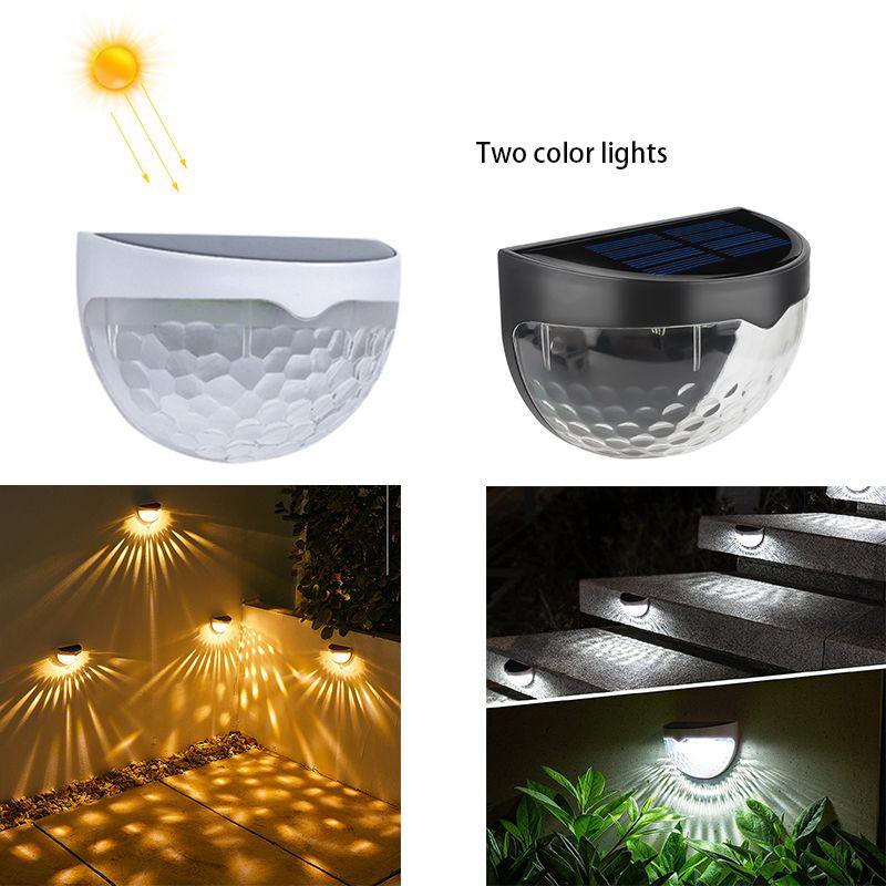 Solar Led Night Light For Outdoor Garden Wall Fence Decor Waterproof And Energy-efficient