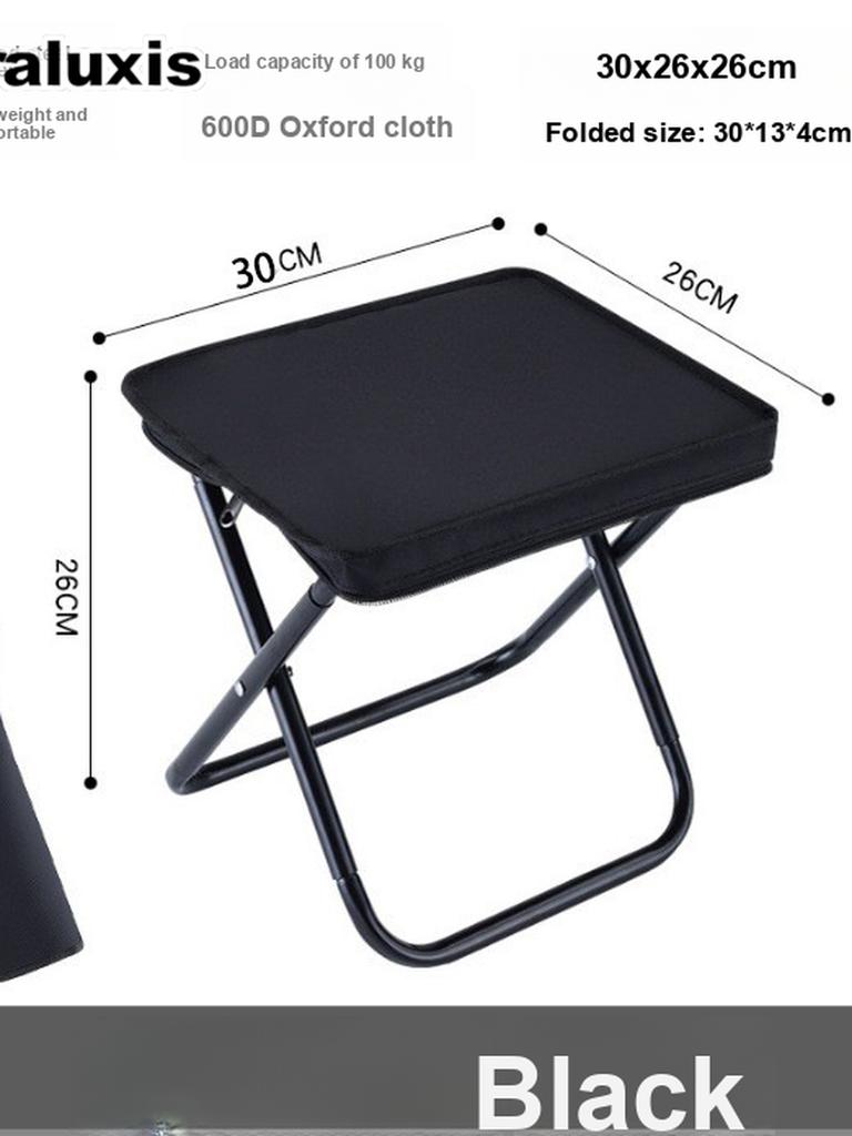 Ultraleichter Karbonstahl Klappstuhl Rucksackstuhl Camping Angelhocker Mini Taschensitz mit Kissen