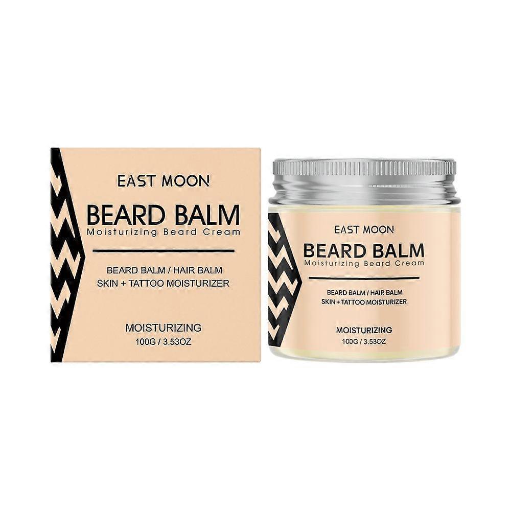 Men'S Beard Care Balm, Supports A Fuller Beard, Made With Natural Butter, Reduces Dryness And Enhances Appearance