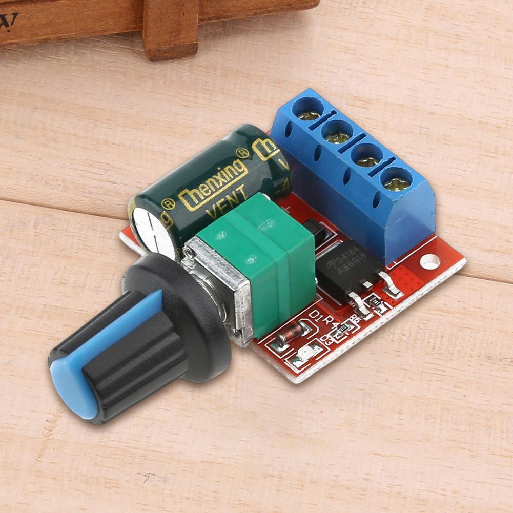 5A PWM Motor Speed Controller DC 4.5V-35V 90W PWM Adjustable Drive Module Fuse Automatic Recovery Speed Control Switch