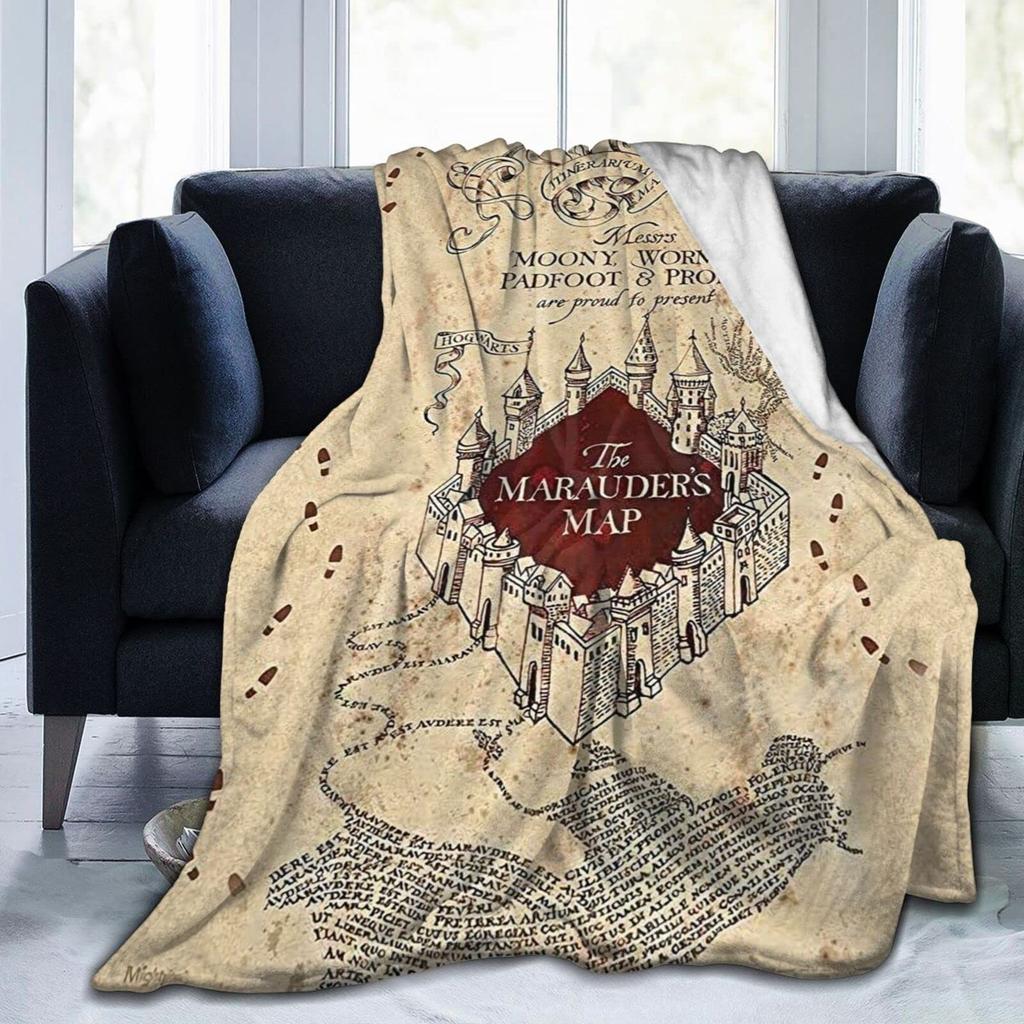 Harry Potter Magische Decke Cartoon Flanelldecke Überwurf Ganzjahres Warm Weich Plüsch Gemütliche Decke