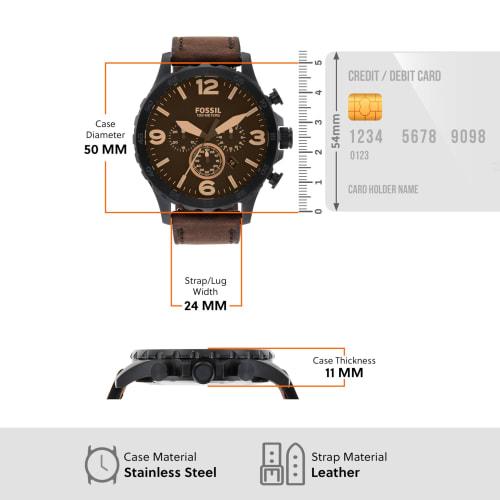 Fossil NATE JR1487 Men's Brown Watch