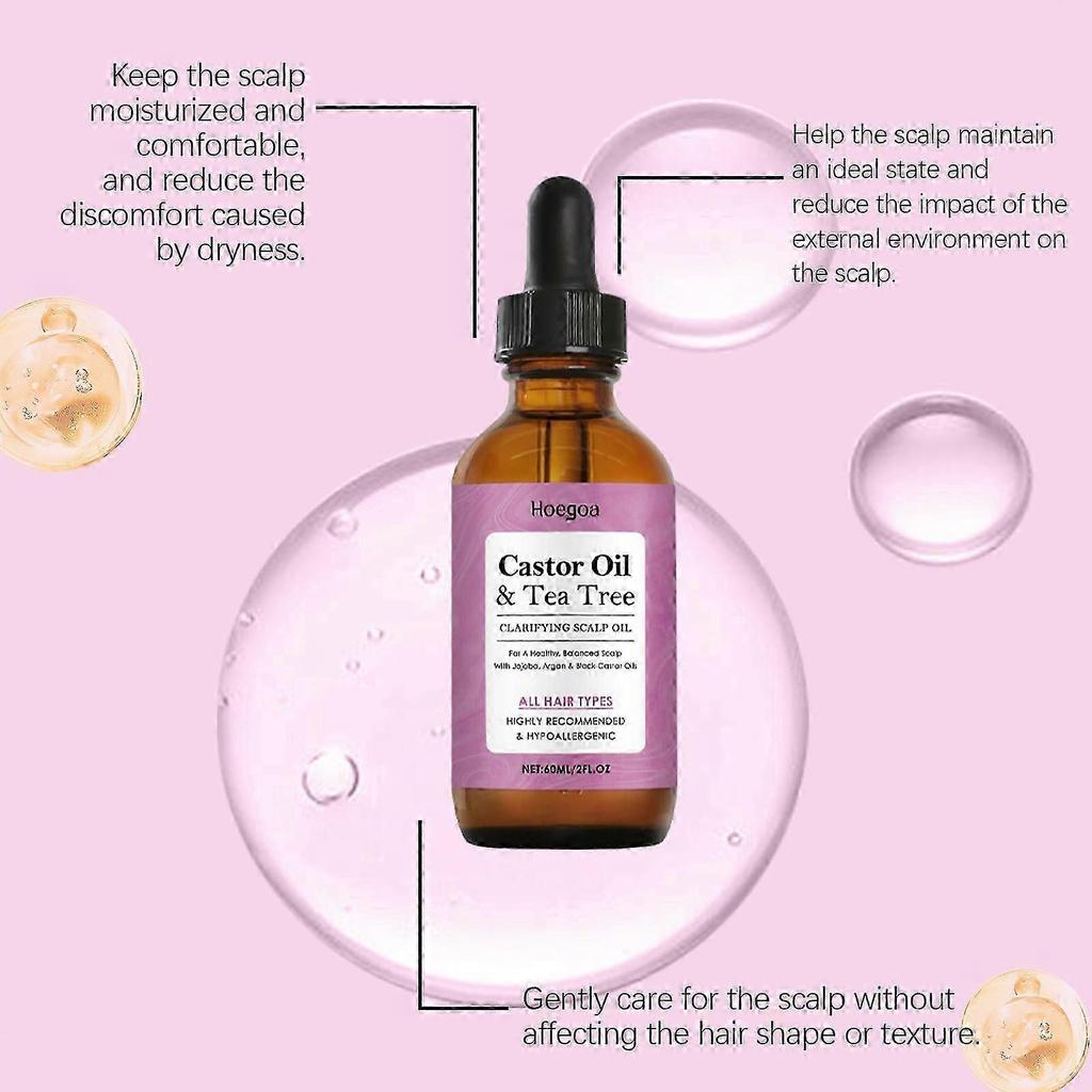 HOEGOA Scalp Care Essence Oil nourishes hair moisturizing locks water to improve hair quality and reduces oil and frizz