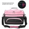 Large Capacity Pro Hairdressing Hair Equipment Salon Tool Carrying Bag Travel Storage Rose Pink