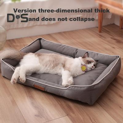Cama ortopédica para perros, impermeable, nido para mascotas, antideslizante, acogedor cojín para cachorros, tapete suave para perros de menos de 55 libras