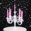 9 Pcs Candles and Candlestick Bracket 1 Set Cake Topper Birthday Party  Candle Holders Toppers Decoration
