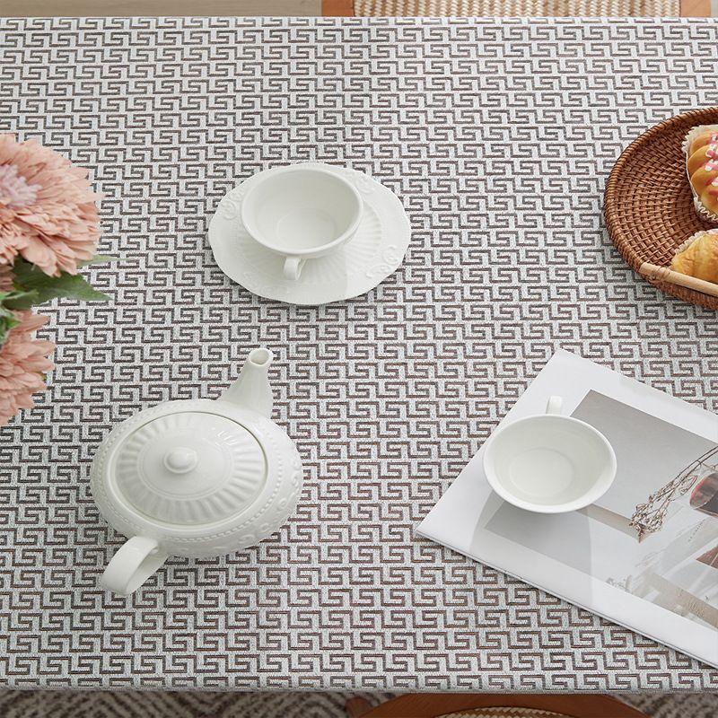 Retro Style Tablecloth High-end Table Mat Rectangular Dining Table Cloth Knitted Atmosphere Decoration Anti Slip