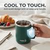 Insulated Travel Coffee Mug with Lid and Handle 304 Stainless Steel Tumbler Portable Leakproof Thermal Cup Tea Water Bottle